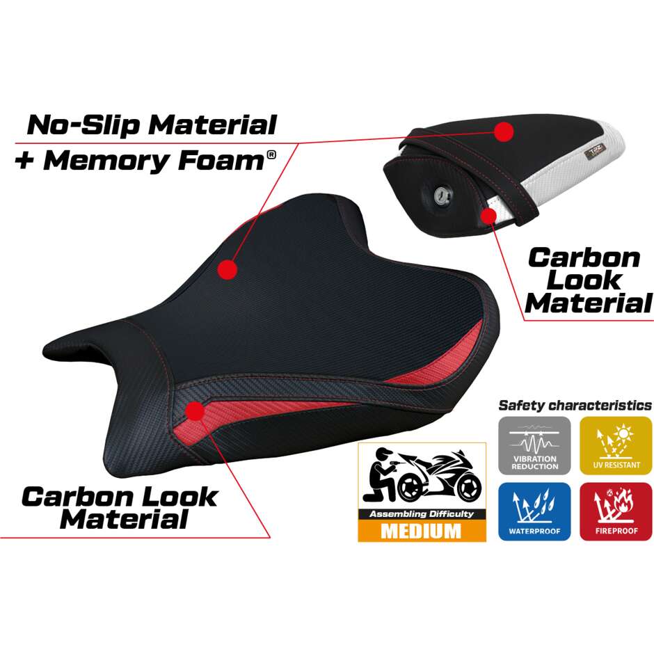 TPZ Italia Seat Cover Specific for Yamaha R7 2021-2025 Model Thera Comfort System