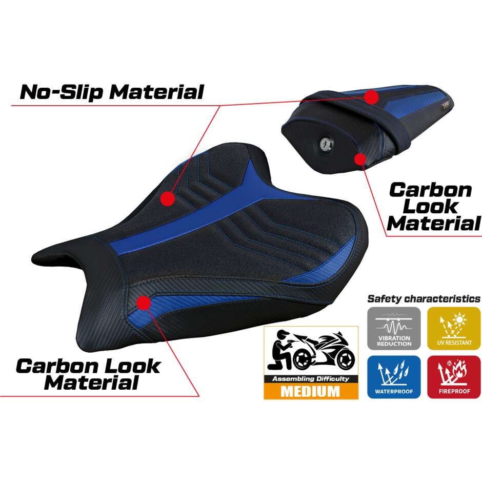 TPZ Italia Seat Cover Specific for Yamaha R7 2021-2025 Model Thera Ultragrip