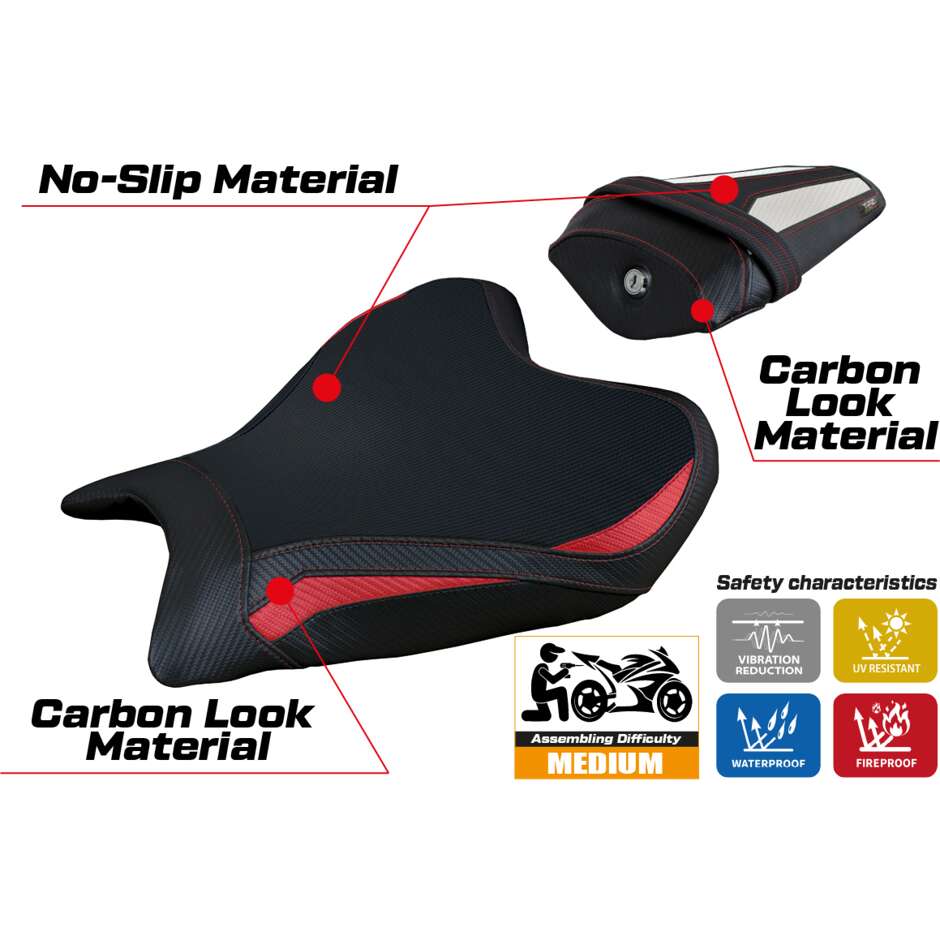 TPZ Italia Seat Cover Specific for Yamaha R7 2021-2025 Model Thera
