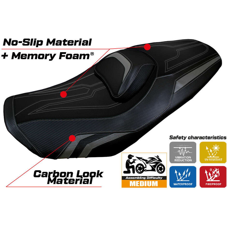 TPZ Italia Seat Cover Specific for Yamaha T-Max 560 2022-2025 Model Kira Comfort System