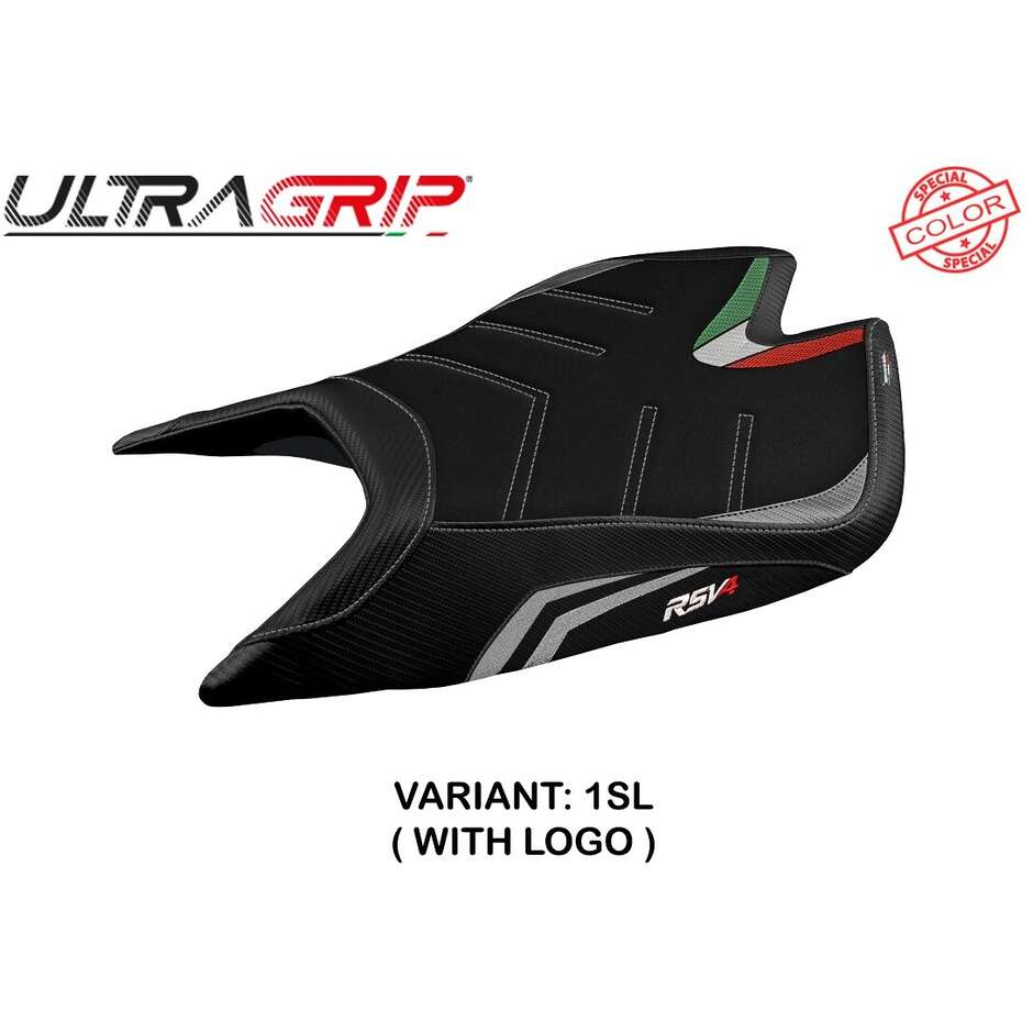 TPZ Italia Sitzbezug speziell für Aprilia RSV4 2021-2025 Leon Modell, Sonderfarbe Ultragrip