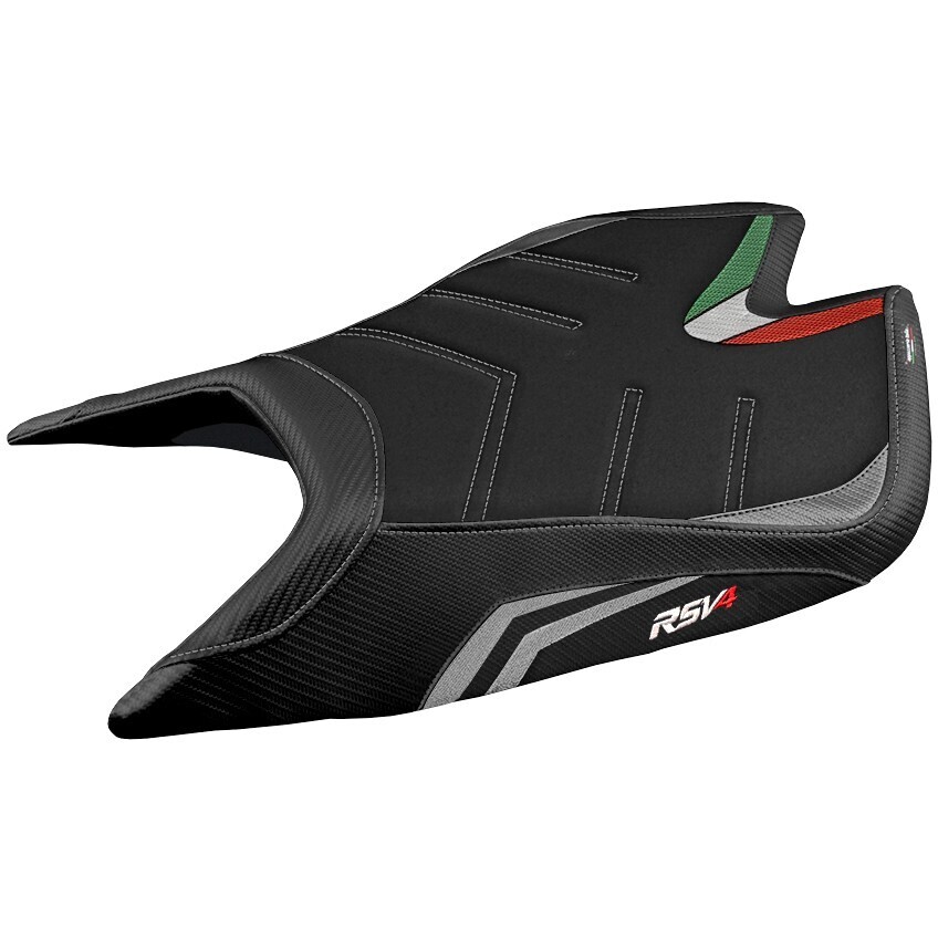 TPZ Italia Sitzbezug speziell für Aprilia RSV4 2021-2025 Leon Modell, Sonderfarbe Ultragrip