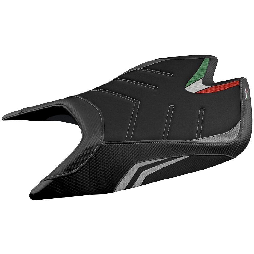 TPZ Italia Sitzbezug speziell für Aprilia RSV4 2021-2025 Leon Modell, Sonderfarbe Ultragrip