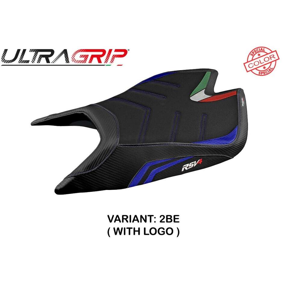 TPZ Italia Sitzbezug speziell für Aprilia RSV4 2021-2025 Leon Modell, Sonderfarbe Ultragrip