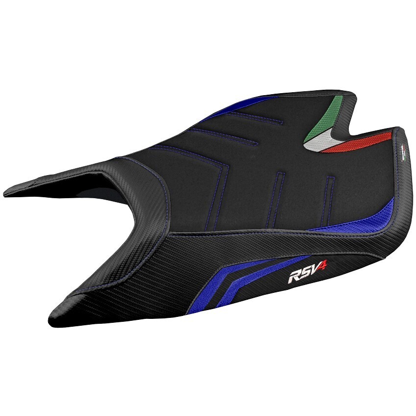 TPZ Italia Sitzbezug speziell für Aprilia RSV4 2021-2025 Leon Modell, Sonderfarbe Ultragrip