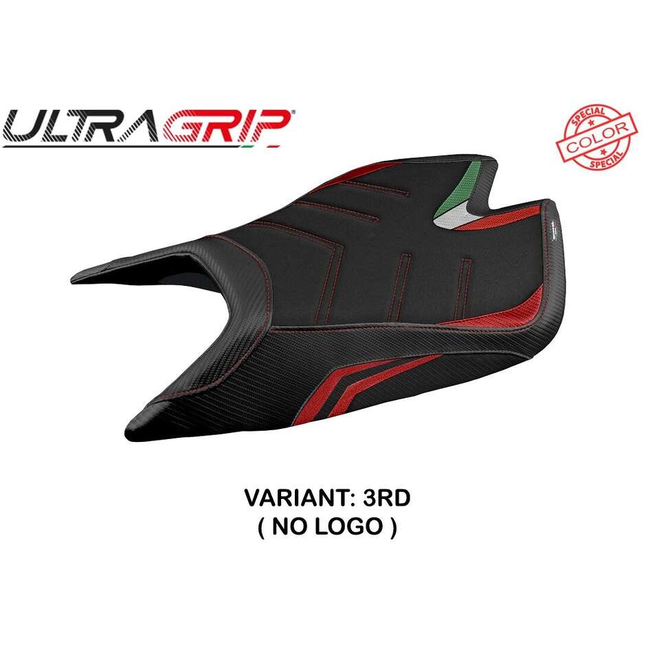 TPZ Italia Sitzbezug speziell für Aprilia RSV4 2021-2025 Leon Modell, Sonderfarbe Ultragrip