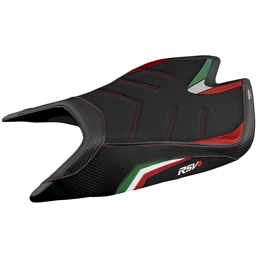 TPZ Italia Sitzbezug speziell für Aprilia RSV4 2021-2025 Leon Modell, Sonderfarbe Ultragrip