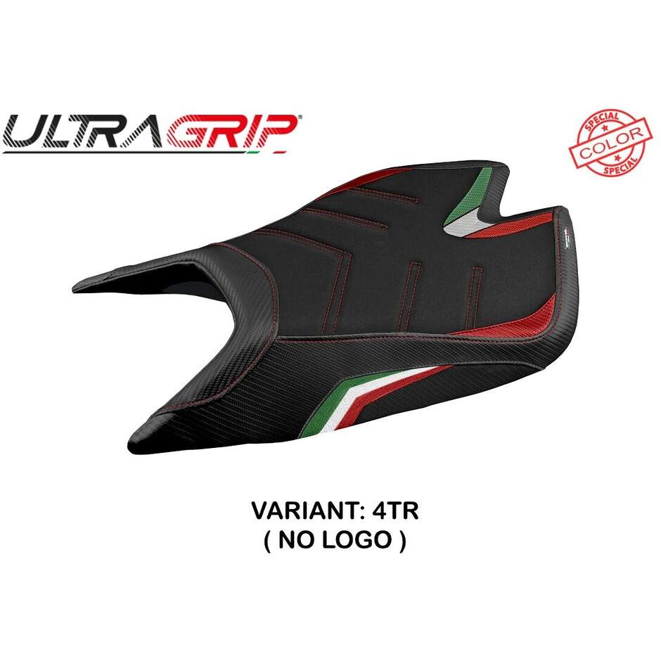 TPZ Italia Sitzbezug speziell für Aprilia RSV4 2021-2025 Leon Modell, Sonderfarbe Ultragrip