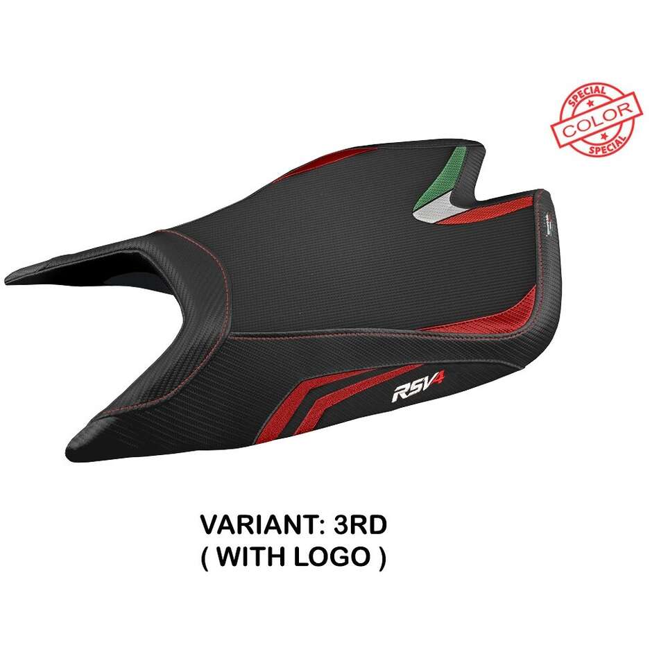 TPZ Italia Sitzbezug speziell für Aprilia RSV4 2021-2025 Leon Modell Sonderfarbe