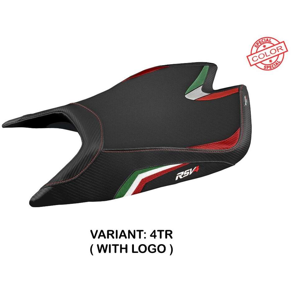 TPZ Italia Sitzbezug speziell für Aprilia RSV4 2021-2025 Leon Modell Sonderfarbe
