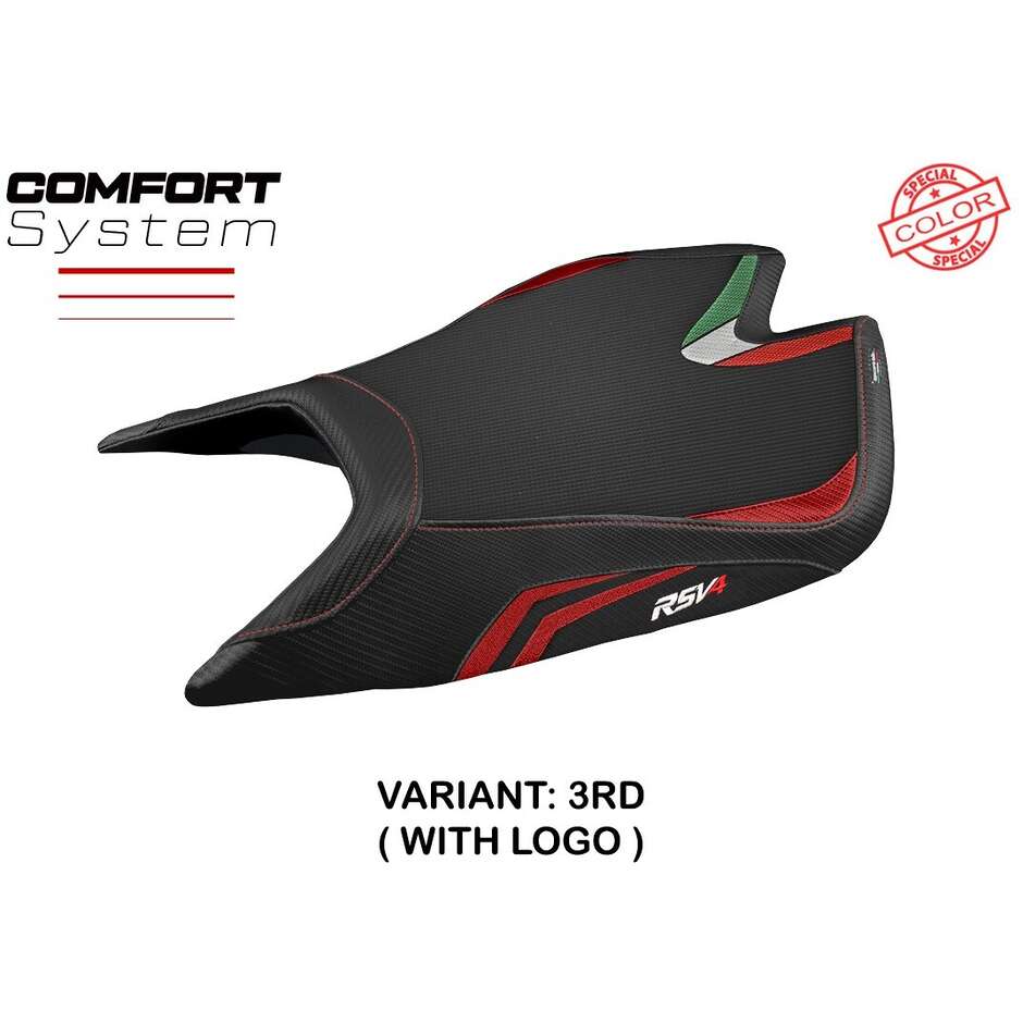 TPZ Italia Sitzbezug speziell für Aprilia RSV4 (2021–2025) und Leon-Modell, Sonderfarbe, Komfortsystem