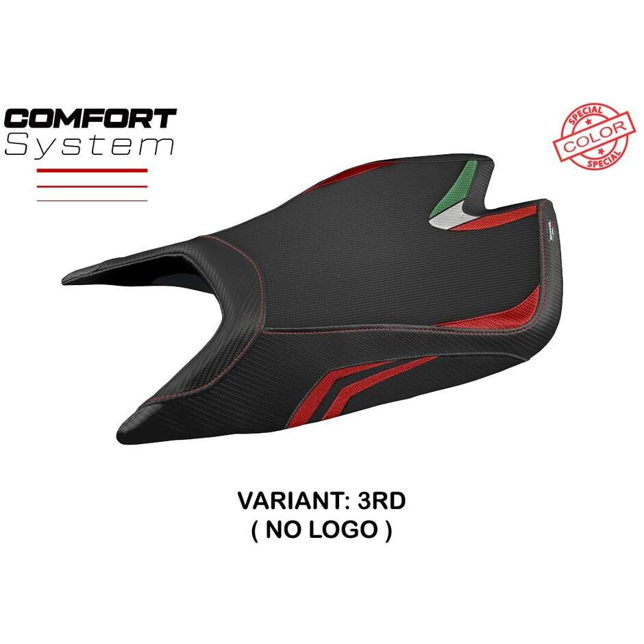 TPZ Italia Sitzbezug speziell für Aprilia RSV4 (2021–2025) und Leon-Modell, Sonderfarbe, Komfortsystem