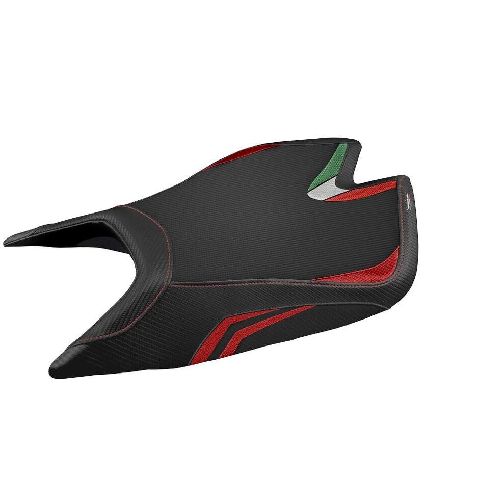 TPZ Italia Sitzbezug speziell für Aprilia RSV4 (2021–2025) und Leon-Modell, Sonderfarbe, Komfortsystem