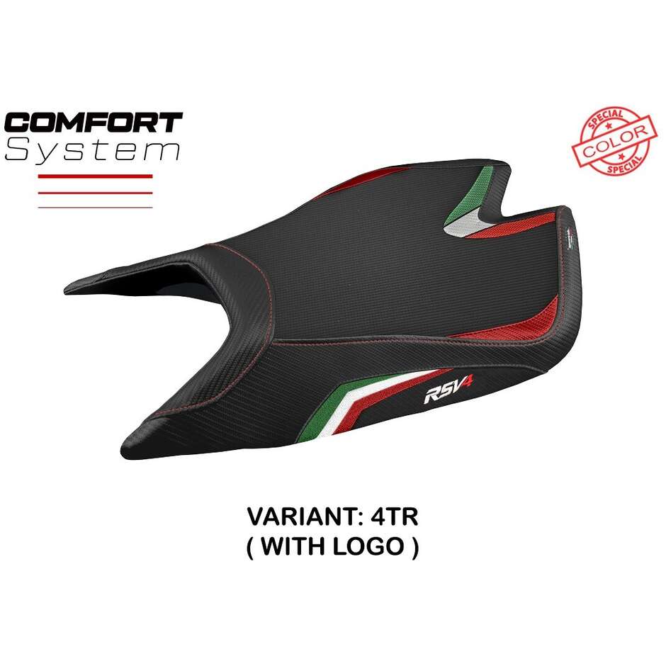 TPZ Italia Sitzbezug speziell für Aprilia RSV4 (2021–2025) und Leon-Modell, Sonderfarbe, Komfortsystem