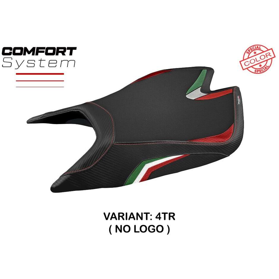 TPZ Italia Sitzbezug speziell für Aprilia RSV4 (2021–2025) und Leon-Modell, Sonderfarbe, Komfortsystem