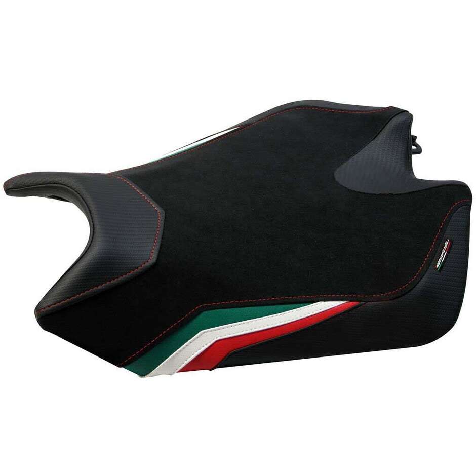 TPZ Italia Sitzbezug speziell für Aprilia RSV4 (Modelljahre 2009–2020), Farbe: Torino Velvet