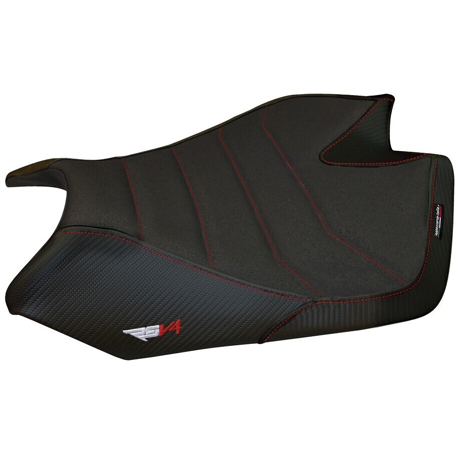 TPZ Italia Sitzbezug speziell für Aprilia RSV4 (Modelljahre 2009–2020) mit Barrie Ultragrip Komfortsystem