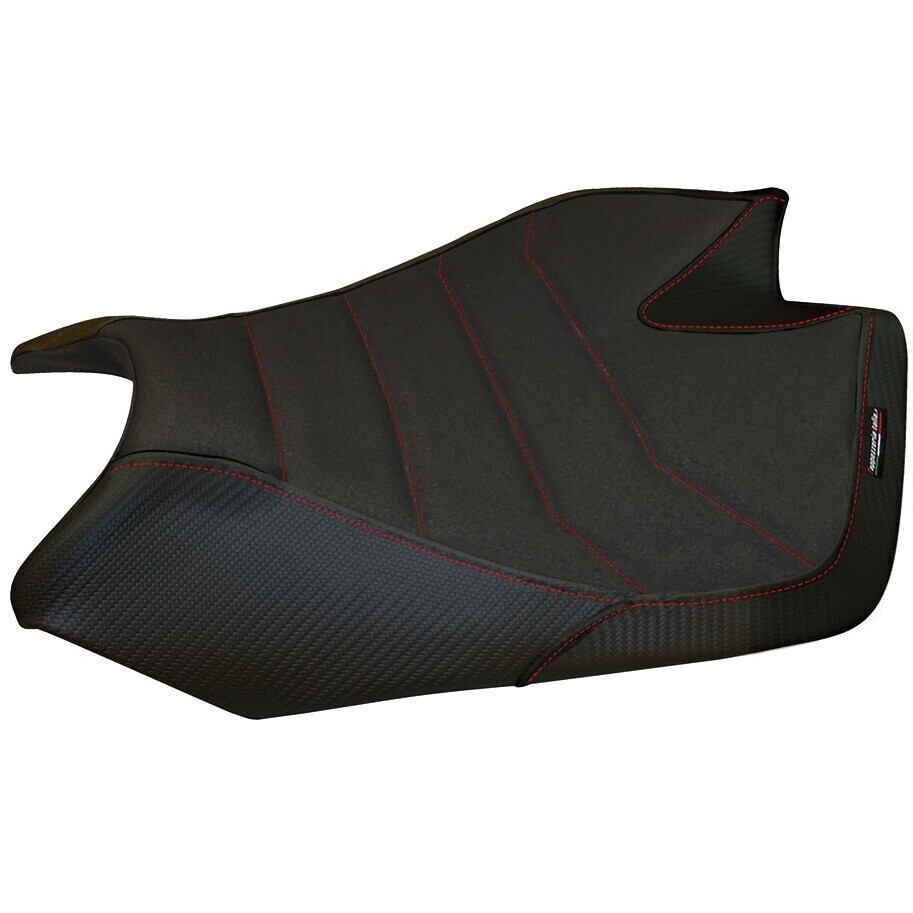 TPZ Italia Sitzbezug speziell für Aprilia RSV4 (Modelljahre 2009–2020) mit Barrie Ultragrip Komfortsystem