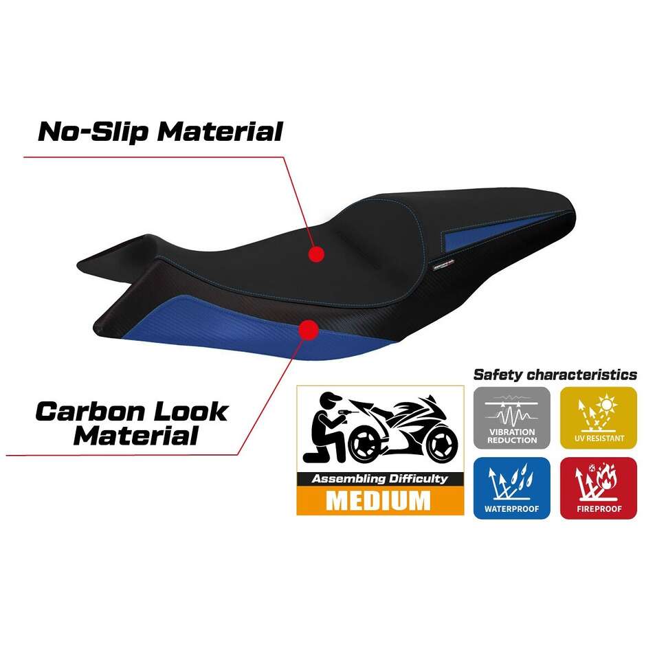 TPZ Italia Sitzbezug speziell für Aprilia Shiver 2010-2020 Modell Asti 1