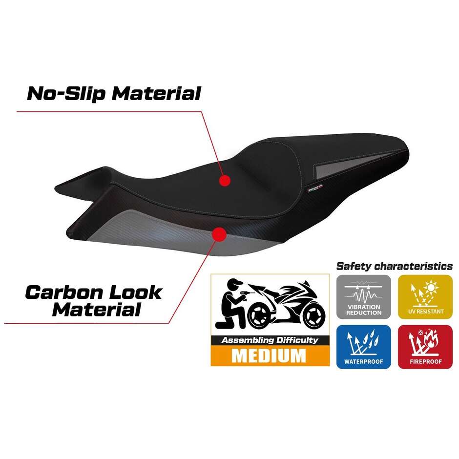 TPZ Italia Sitzbezug speziell für Aprilia Shiver 2010-2020 Modell Asti 1