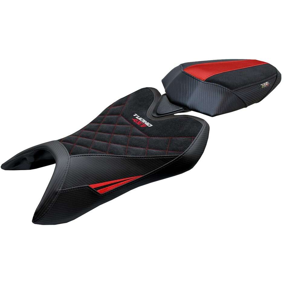 TPZ Italia Sitzbezug speziell für Aprilia Tuono 457, Modell 2025, Vignesh Velvet Special Edition