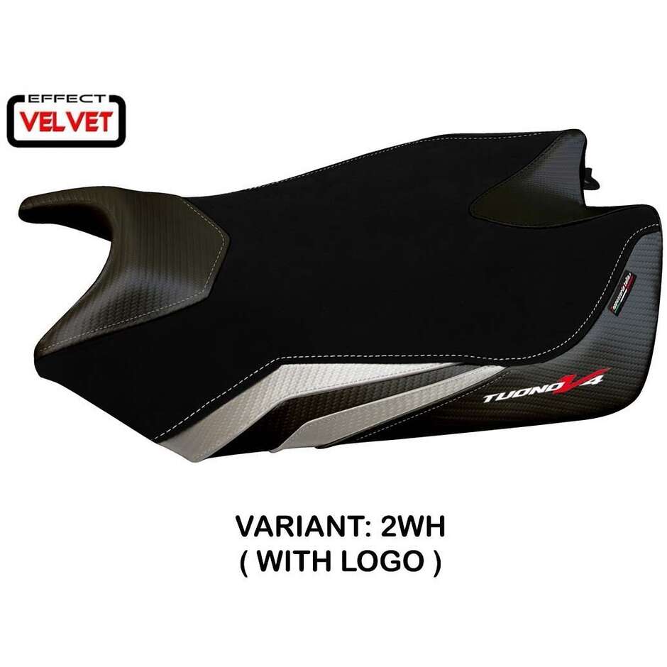 TPZ Italia Sitzbezug speziell für Aprilia Tuono V4 2011-2020 Modell Coen Velvet