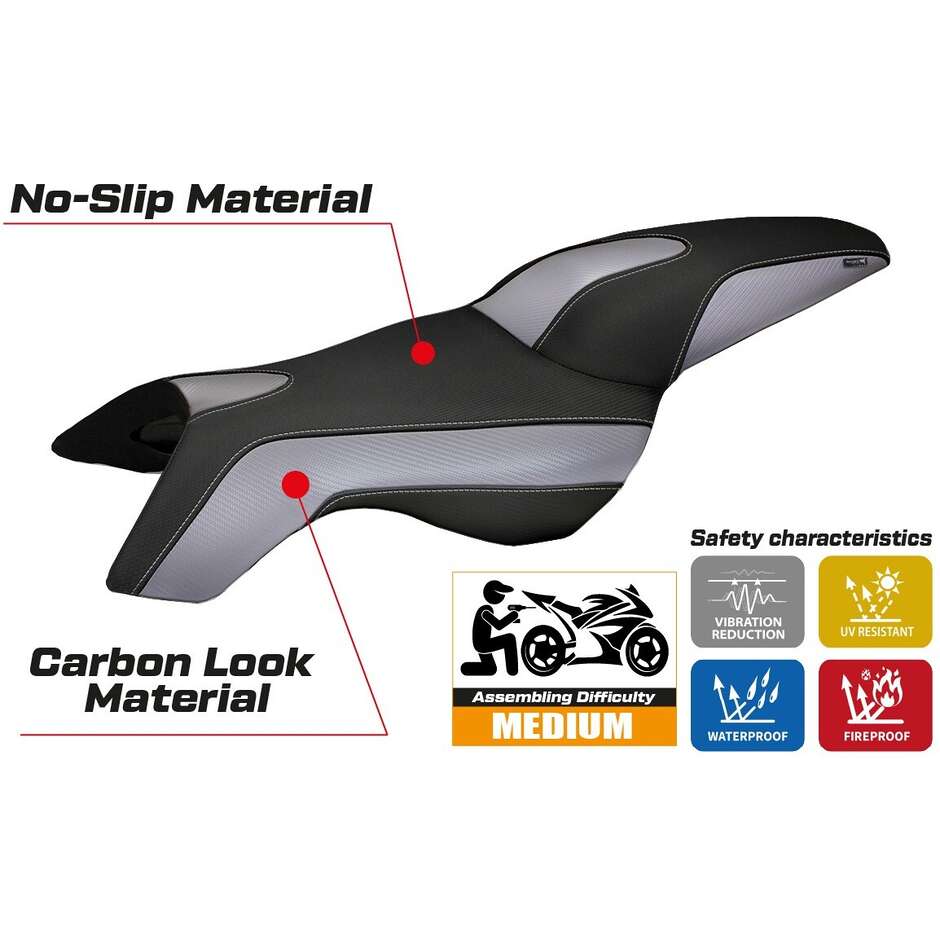 TPZ Italia Sitzbezug speziell für BMW K 1300 R 2009 - 2016 Boston Modell