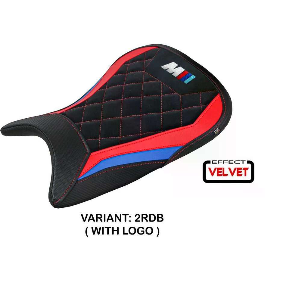 TPZ Italia Sitzbezug speziell für BMW M 1000 R (Modelljahre 2022–2025), Farbe: Letur Velvet