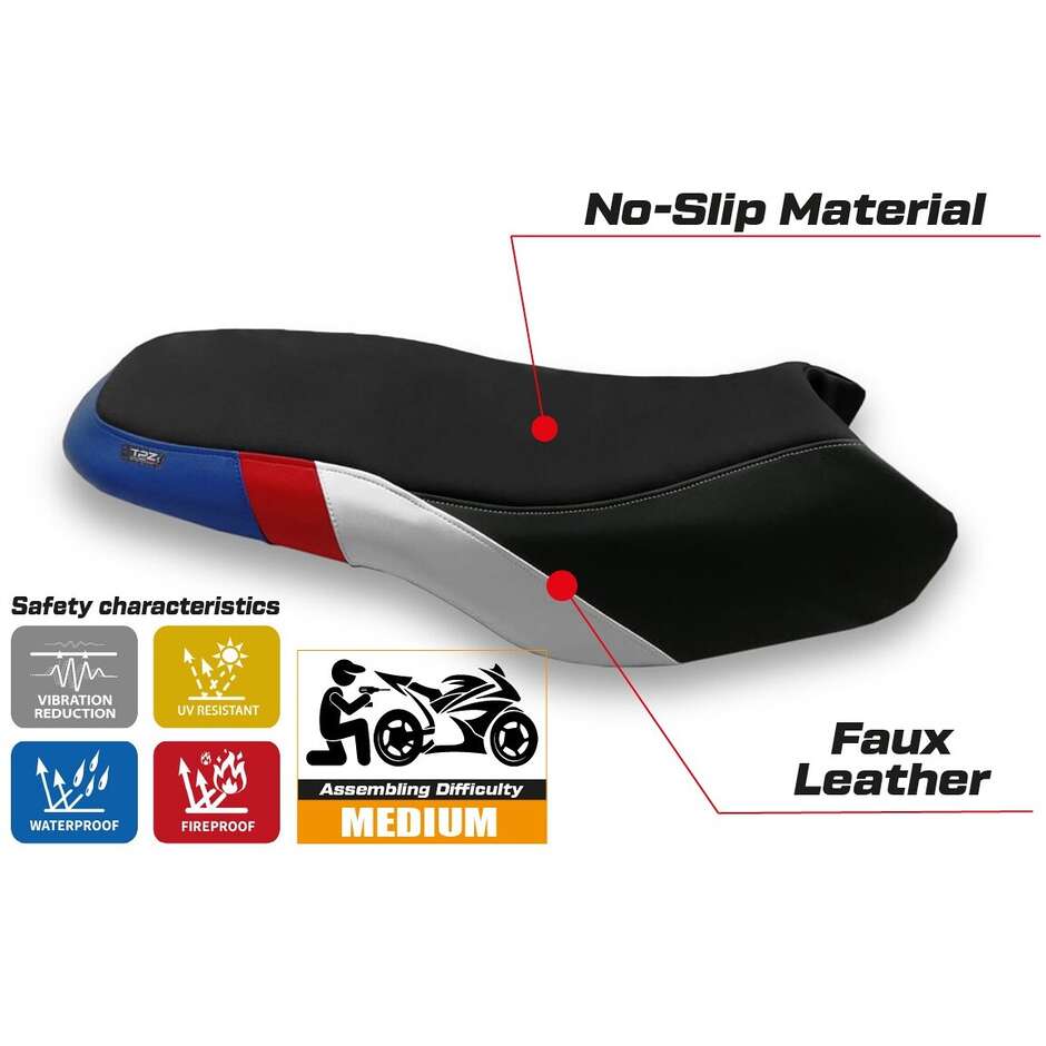 TPZ Italia Sitzbezug speziell für BMW R 1200/1250 GS Rallye (Modelljahre 2017–2024) Magherno