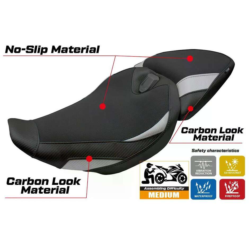 TPZ Italia Sitzbezug speziell für BMW R 1300 RS 2025-2026 Modell Sohar