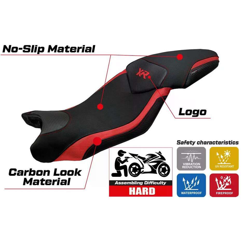 TPZ Italia Sitzbezug speziell für BMW S 1000 XR 2015–2019, Modell Ardea
