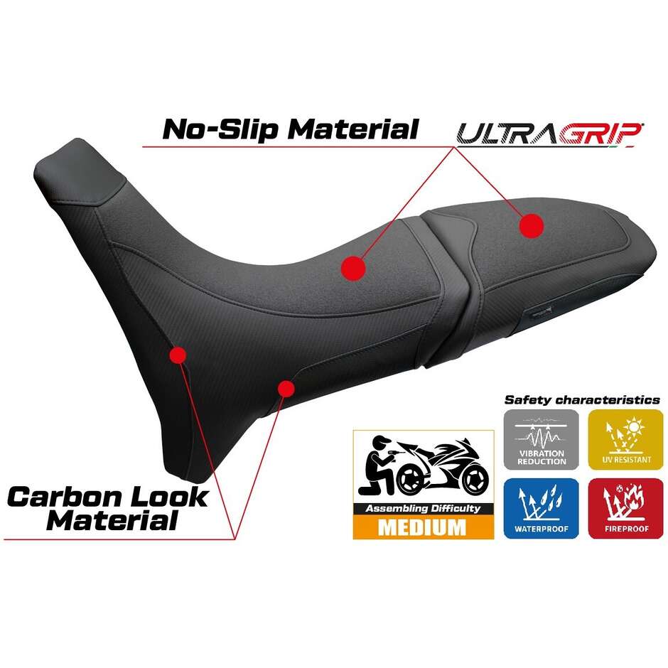 TPZ Italia Sitzbezug speziell für das Modell Moto Morini X-Cape 700 2025 - 2026 Rieti Ultragrip