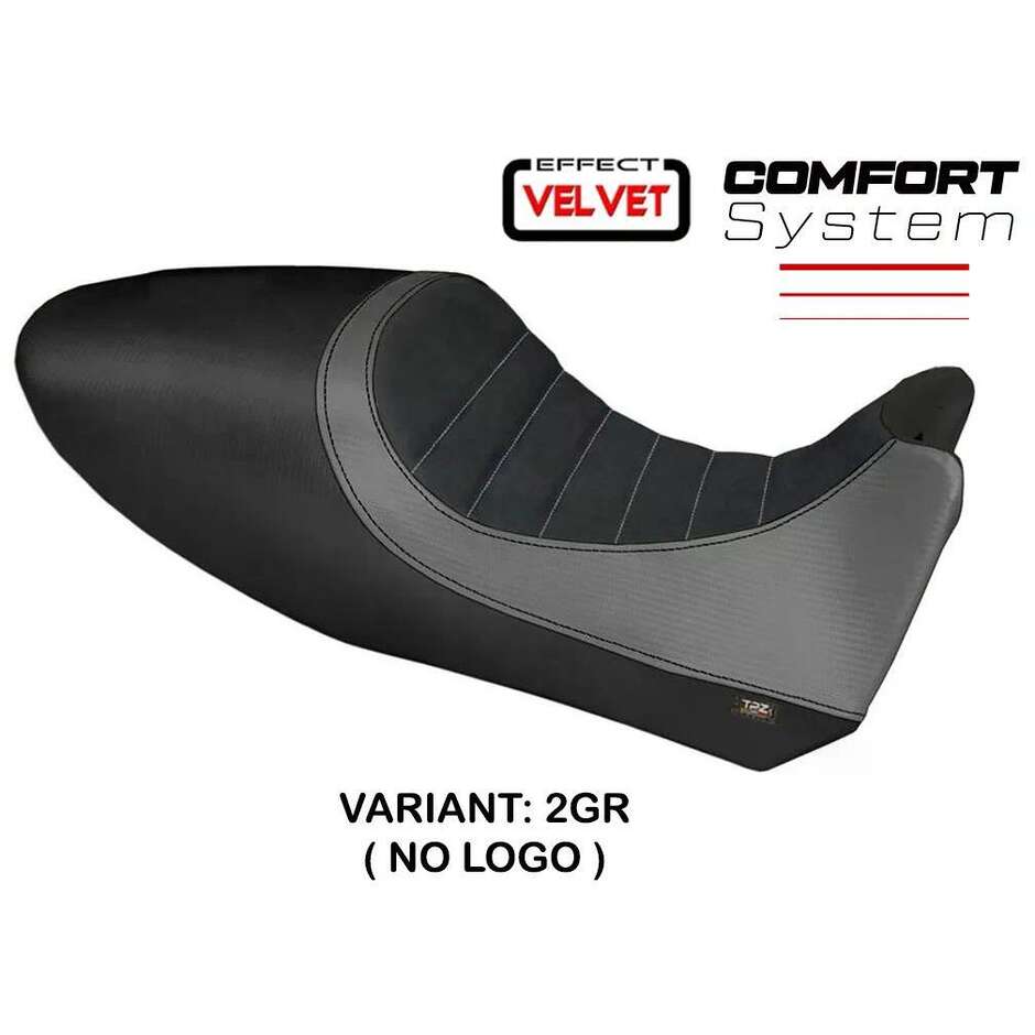 TPZ Italia Sitzbezug speziell für Ducati Diavel Modelle 2011–2013, Farbe Arezzo, Samt, Komfortsystem