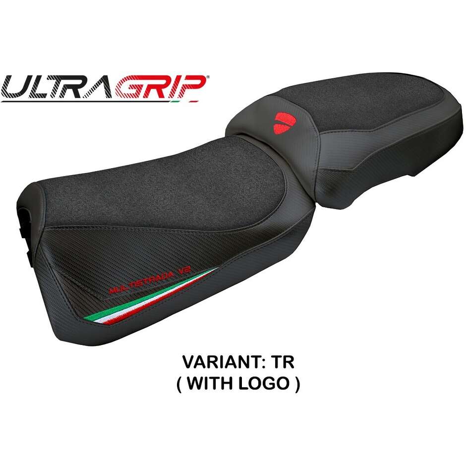 TPZ Italia Sitzbezug speziell für Ducati Multistrada V2 2025 Modell Aura Ultragrip