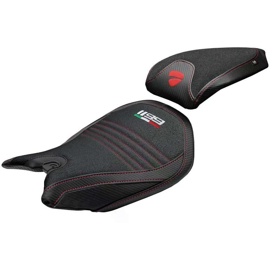 TPZ Italia Sitzbezug speziell für Ducati Panigale 1199 2011-2015 Modell Pesaro Ultragrip
