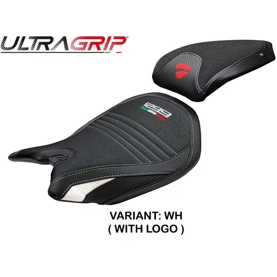 TPZ Italia Sitzbezug speziell für Ducati Panigale 1299 (2015–2018), Modell Dervio Ultragrip