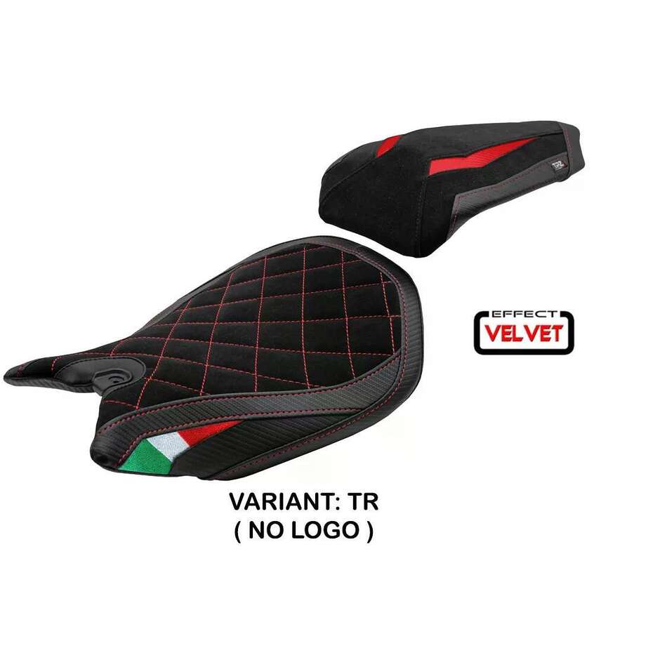 TPZ Italia Sitzbezug speziell für Ducati Panigale 959 (Modelljahre 2016–2018), Noci Velvet Special Edition