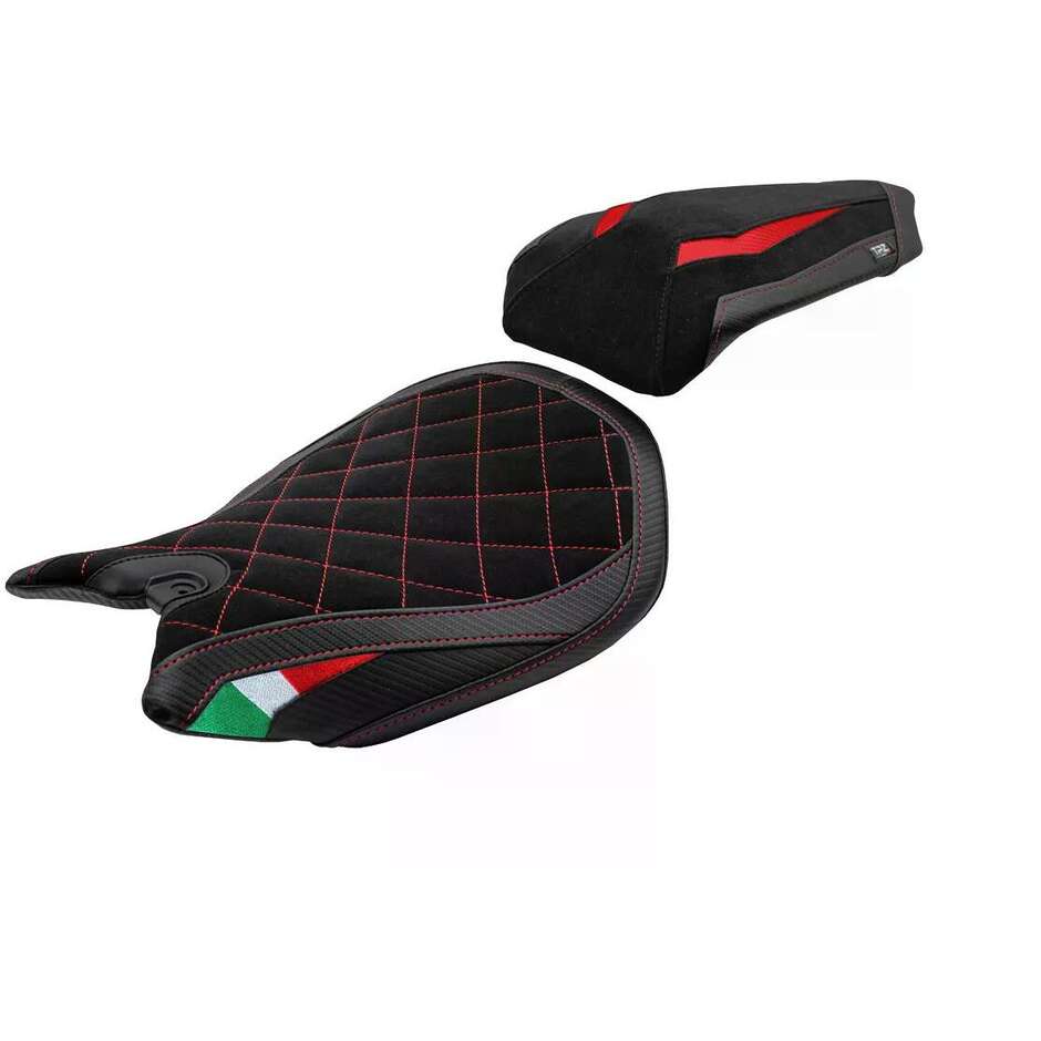 TPZ Italia Sitzbezug speziell für Ducati Panigale 959 (Modelljahre 2016–2018), Noci Velvet Special Edition