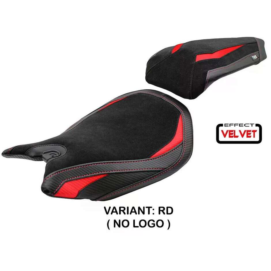 TPZ Italia Sitzbezug speziell für Ducati Panigale 959 (Modelljahre 2016–2018), Walnuss-Samt