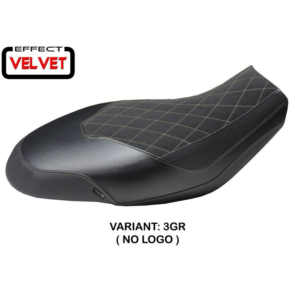 TPZ Italia Sitzbezug speziell für Ducati Scrambler 400 / 800 / 1100 (Modelljahre 2015–2024), Material: Ischia Velvet