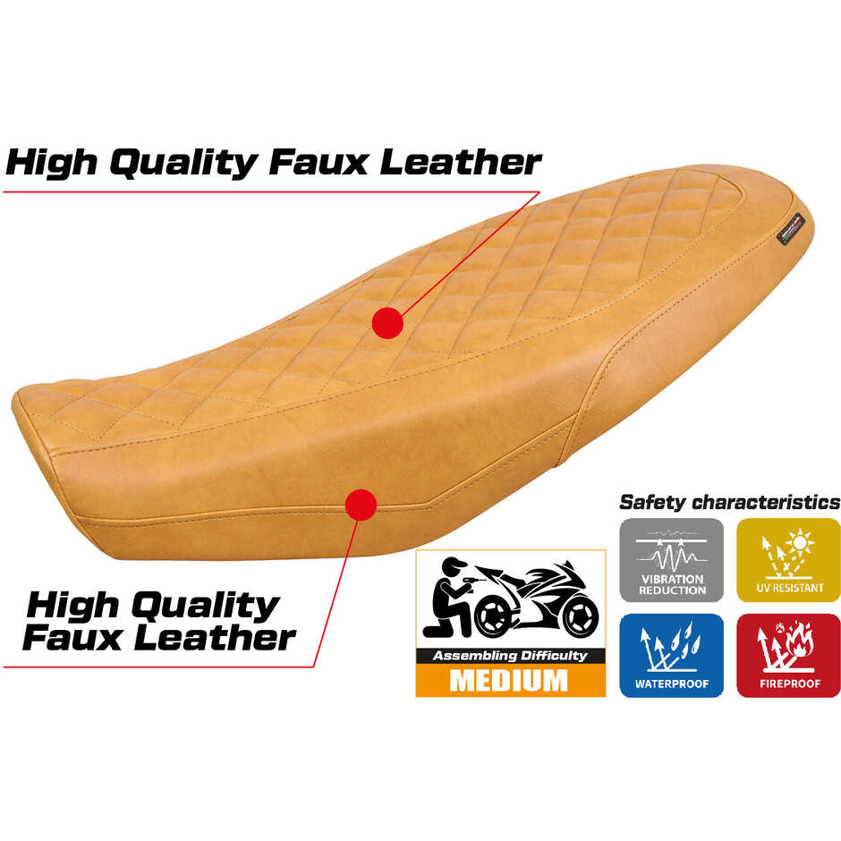TPZ Italia Sitzbezug speziell für Ducati Scrambler 800 2023-2025 Venice Modell