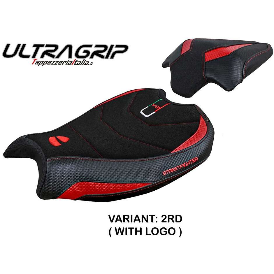 TPZ Italia Sitzbezug speziell für Ducati Streetfighter V2 2022-2024 Modell Mina Ultragrip