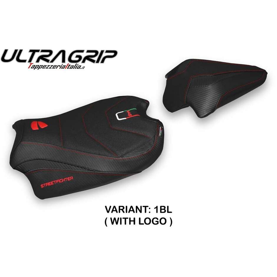 TPZ Italia Sitzbezug speziell für Ducati Streetfighter V4 2020-2024 Modell Veles Ultragrip