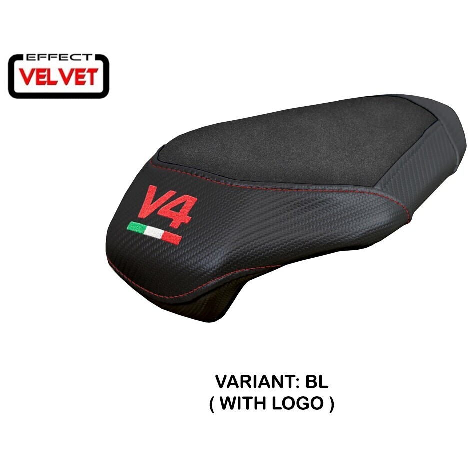 TPZ Italia Sitzbezug speziell für Ducati Streetfighter V4, Modell 2025, Alcara Pass Velvet
