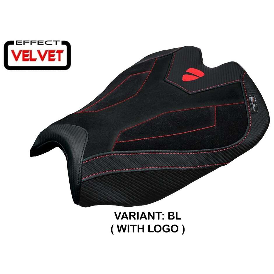TPZ Italia Sitzbezug speziell für Ducati Streetfighter V4, Modell 2025, Alcara-Samt