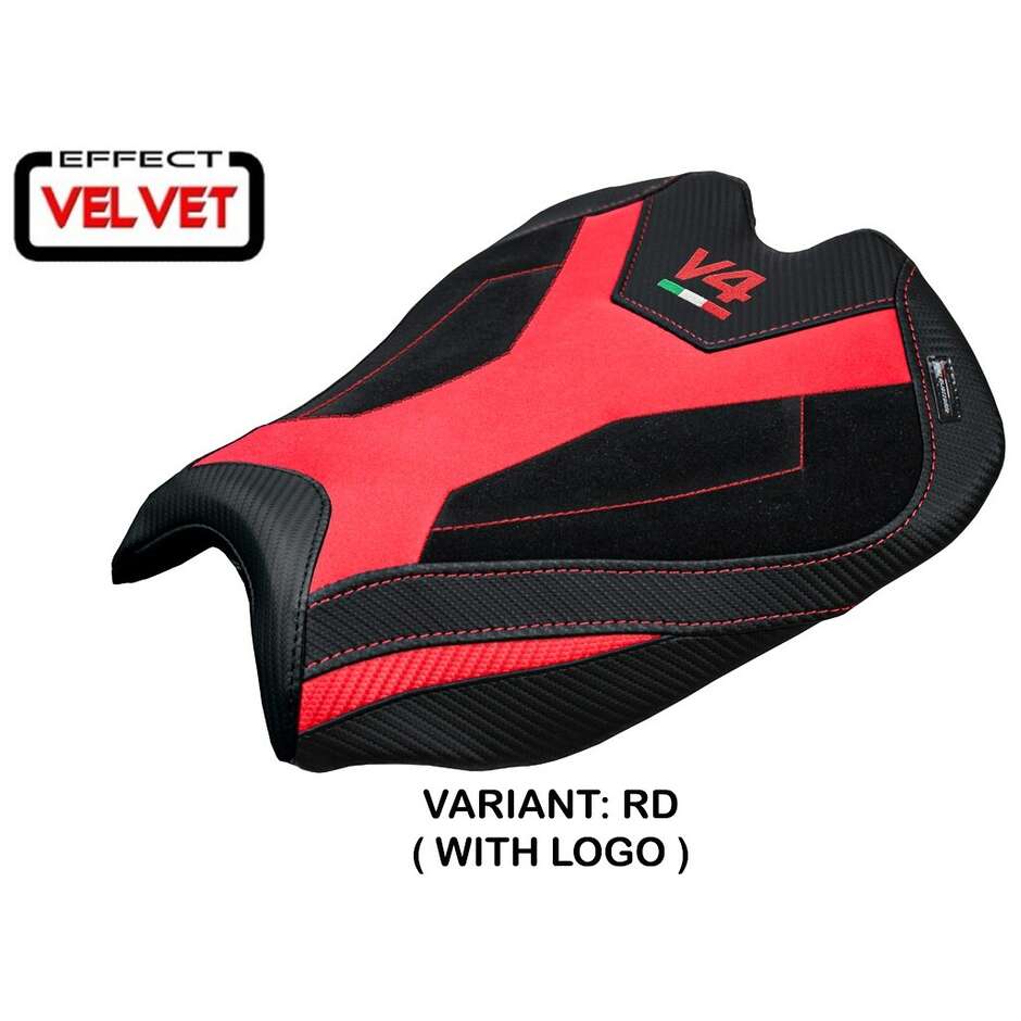TPZ Italia Sitzbezug speziell für Ducati Streetfighter V4, Modell 2025, Alcara-Samt