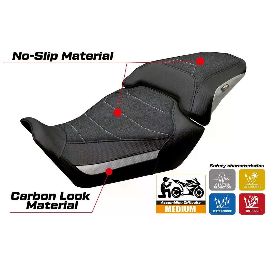 TPZ Italia Sitzbezug speziell für Honda CB 650 R 2024-2026 Kawai Ultragrip Modell
