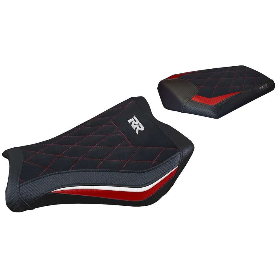 TPZ Italia Sitzbezug speziell für Honda CBR 1000 RR (Modelljahre 2008–2011) mit Janela Velvet Komfortsystem