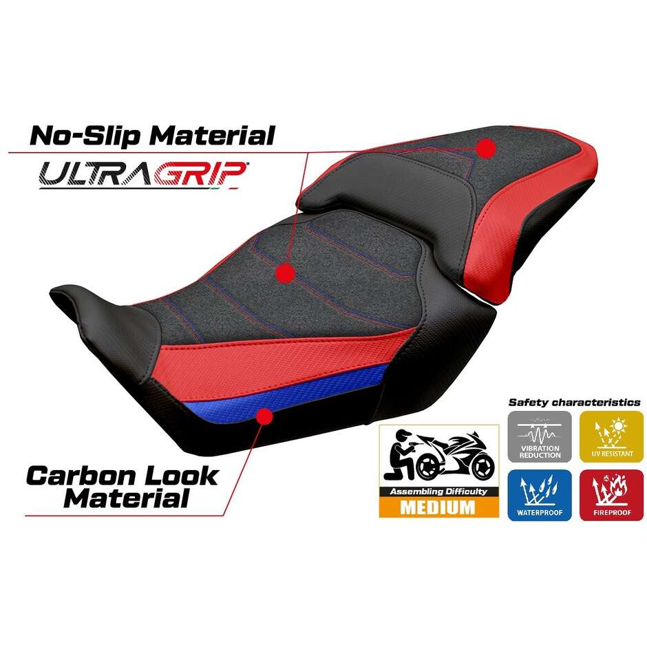 TPZ Italia Sitzbezug speziell für Honda CBR 650 R 2024-2026 Modell Mali Ultragrip