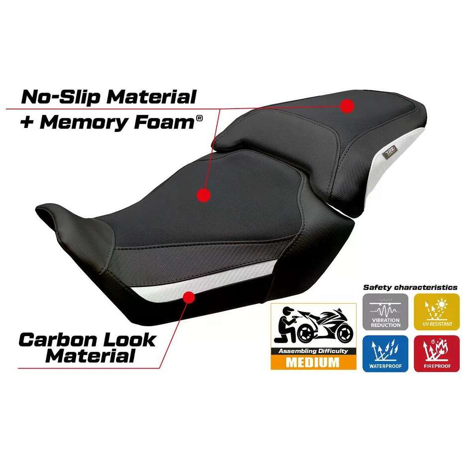TPZ Italia Sitzbezug speziell für Honda CBR 650 R (Modelljahre 2024–2026) Mali Komfortsystem